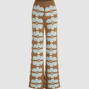 Floral Design Stretch Pants